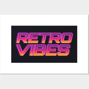 Retro Vibes vintage 80s Style Posters and Art